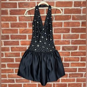 Robert-David Morton vintage black halter dress